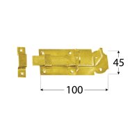 Schlossriegel 100x45 mm WZP100