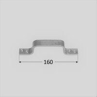 Torgriff 160 mm silber