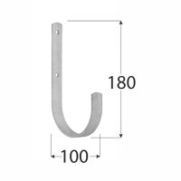 Flachhaken Typ U 180x100 mm HMU 180