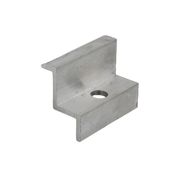 Endklemme Aluminium M8 Loch 35mm silber
