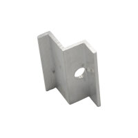 Endklemme Aluminium M8 Loch 35mm silber