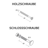 Kreuzgehänge Set galvanisiert schwer