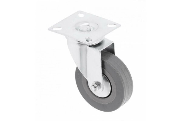 Möbelrolle GREYROLL, 75 mm, grau, ohne Feststeller