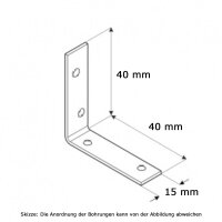 Stuhlwinkel schmal 40x40x15x1mm KW40