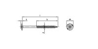 Holzschrauben Tellerkopf Edelstahl A2 5x40 mm TX25 Box 200 Stk.