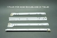 Laufschienen 21mm Schubladenschiene mit Rollenführung 45 cm