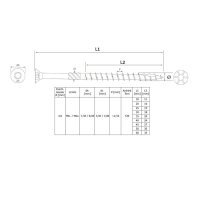 Holzbauschrauben Edelstahl Senkkopf A2 Großpack 4,0 x 40 mm - 500 Stk