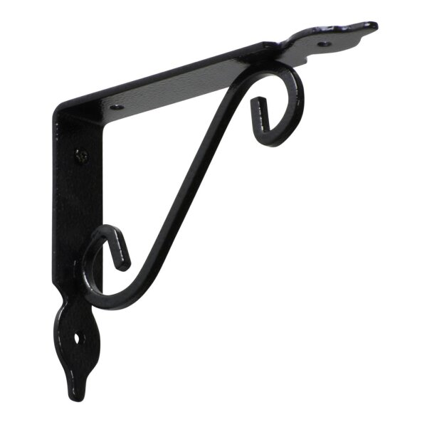 Regalwinkel Regalhalter Regalträger Wandkonsole schwarz Antik Retro 110 x 140 mm