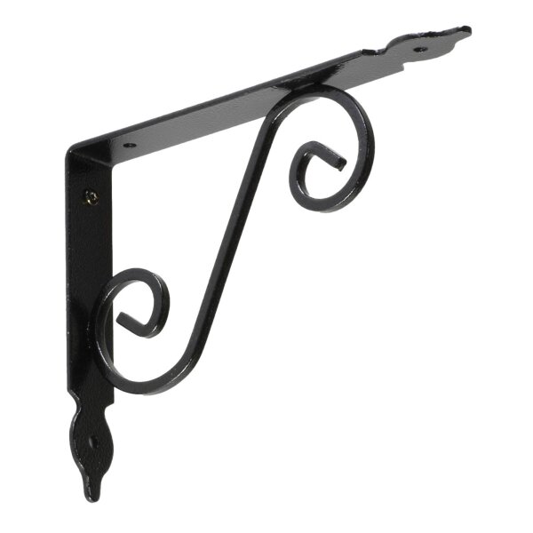 Regalwinkel Regalhalter Regalträger Wandkonsole Antik Retro schwarz 140 x 190 mm