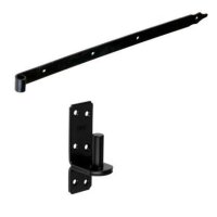 Ladenband Schwarz 2er Set - 800x40mm - Ø16mm