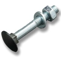 Ladenband Schwarz 4er Set - 600x40mm - Ø16mm